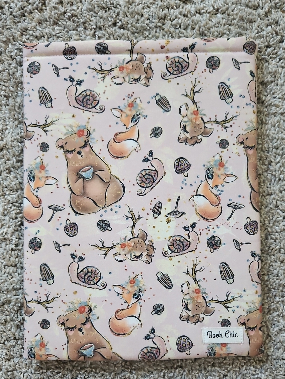 Cozy Woodland Animal Tablet Or Book Sleeve